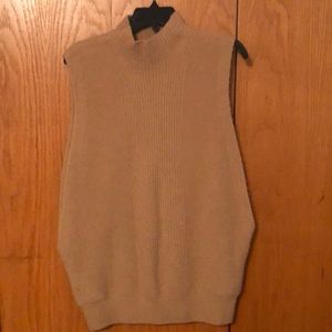 Camel Banana Republic Sweater Vest